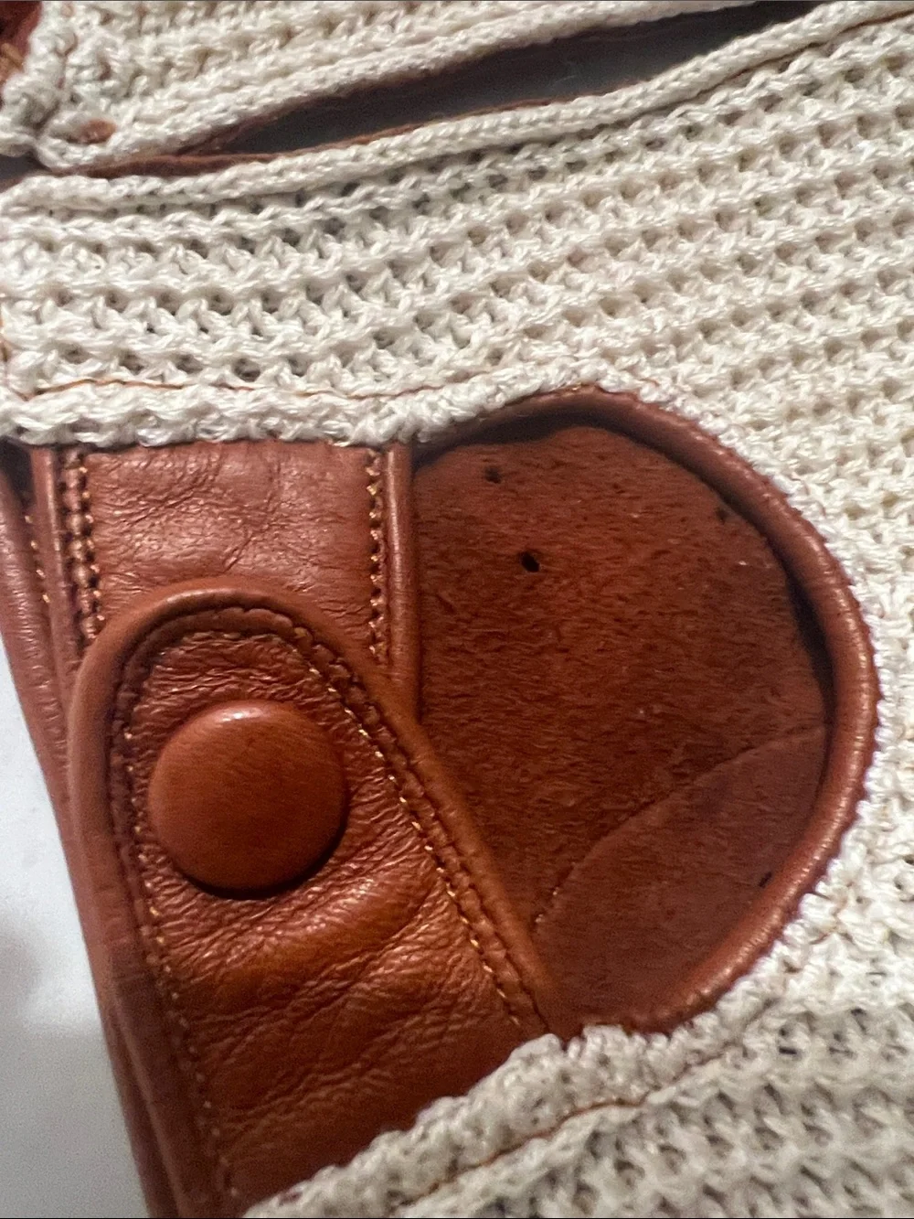 Unisex Maus&Hoffman soft Leather and Cream Knit Driving Gloves made in Italy 🇮🇹